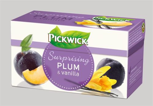 Gyümölcstea, 20x2 g, PICKWICK, szilva, vanília, fahéj (KHK403)