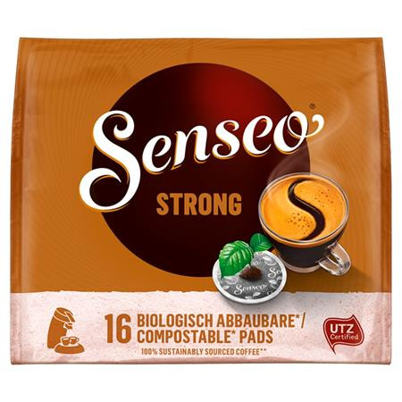 Kávépárna, 16 db, 111 g, DOUWE EGBERTS Senseo, Strong (KHK413)