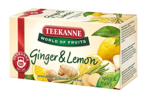 Gyümölcstea, 20x1,75 g, TEEKANNE World of Fruits, gyömbér-citrom (KHK481)