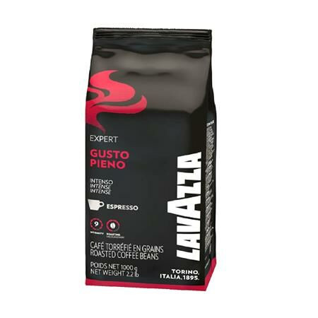 Kávé, pörkölt, szemes, 1000 g,  LAVAZZA Gusto Pieno (KHK502)