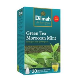 Zöld tea, 20x1,5g, DILMAH Marokkói menta (KHK521)