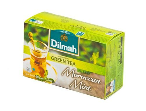 Zöld tea, 20x1,5g, DILMAH Marokkói menta (KHK521)