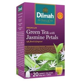Zöld tea, 20x1,5g, DILMAH, jázmin (KHK522)