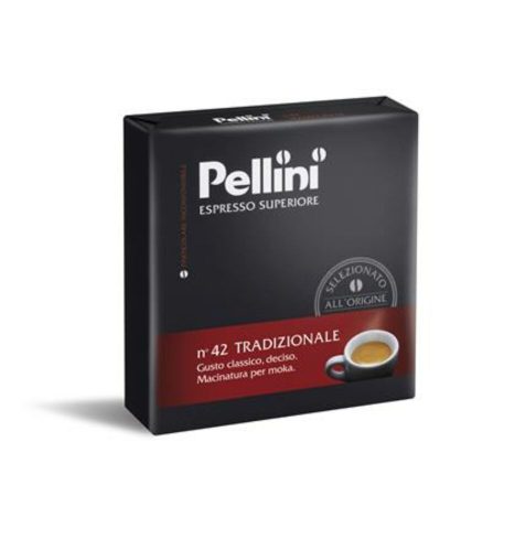 Kávé, pörkölt, őrölt, 2x250 g,  PELLINI, Tradizionale (KHK564)