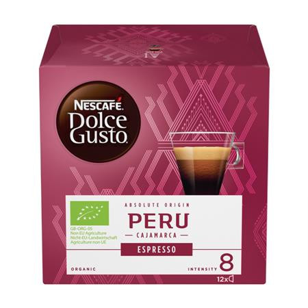 Kávékapszula, 12 db, NESCAFÉ Dolce Gusto Espresso Peru (KHK570)