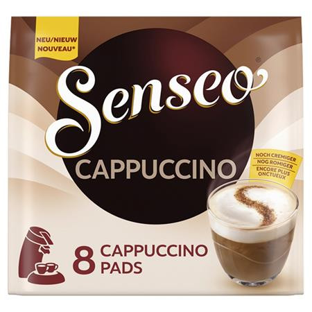 Kávépárna, 8 db, 92 g, DOUWE EGBERTS Senseo, Cappuccino (KHK575)