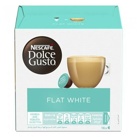 Kávékapszula, 16 db, NESCAFÉ DOLCE GUSTO Flat White (KHK597)