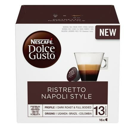 Kávékapszula, 16 db, NESCAFÉ DOLCE GUSTO Espresso Napoli (KHK598)