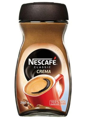 Instant kávé, 200 g, üveges, NESCAFÉ Classic Crema (KHK614)
