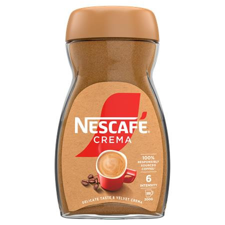 Instant kávé, 200 g, üveges, NESCAFÉ Classic Crema (KHK614)