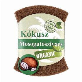 Mosogatószivacs, 2 db, BIO NATURAL, kókusz (KHK619)