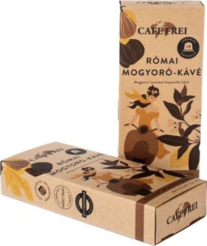 Kávékapszula, Nespresso® kompatibilis, 9 db, CAFE FREI Római mogyoró (KHK629)