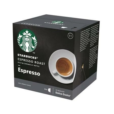 Kávékapszula, 12 db, STARBUCKS by Dolce Gusto®, Espresso Roast (KHK716)