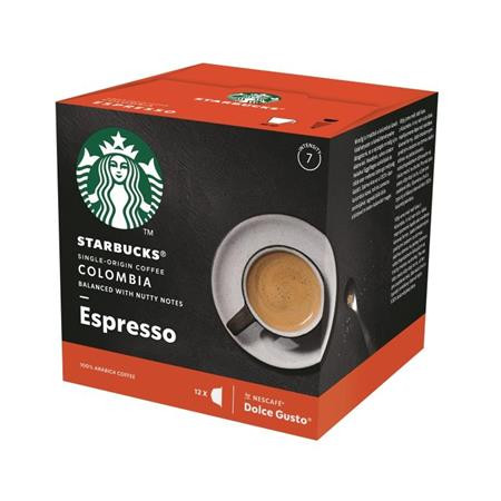 Kávékapszula, 12 db, STARBUCKS by Dolce Gusto&reg;, Espresso Colombia (KHK717)