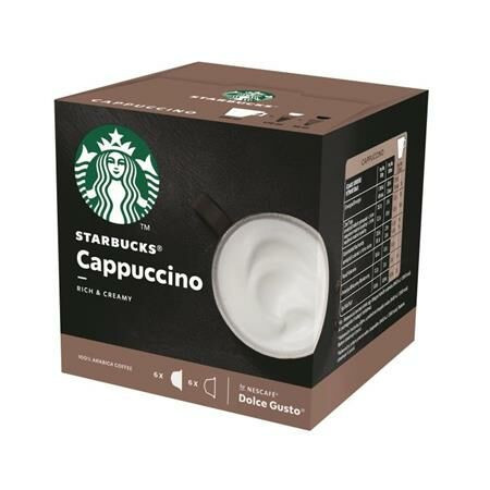 Kávékapszula, 12 db, STARBUCKS by Dolce Gusto®, Cappuccino (KHK720)