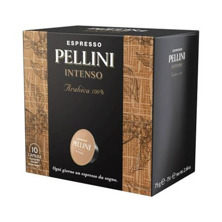 Kávékapszula, Dolce Gusto kompatibilis, 10 db, PELLINI, Intenso (KHK745)