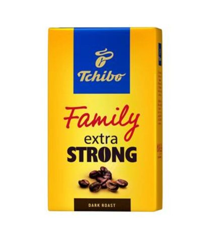 Kávé, pörkölt, őrölt, 250 g, TCHIBO Family Extra Strong (KHK827)