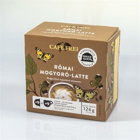 Kávékapszula, Dolce Gusto kompatibilis, 9 db, CAFE FREI Római mogyoró-latte (KHK848)
