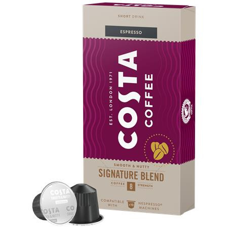 Kávékapszula, Nespresso® kompatibilis, 10 db, COSTA, Signature Blend Espresso (KHK857)