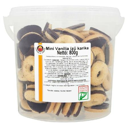Vaníliás karika, mini, 800 g, vödrös, URBAN (KHK862)