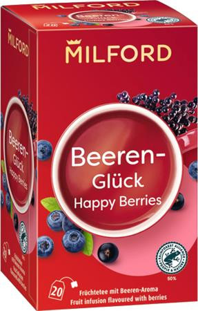 Gyümölcstea, 20x2,5 g, MILFORD Happy berries, bogyós gyümölcs (KHK866)
