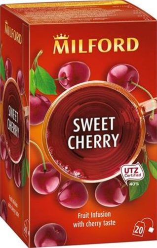 Gyümölcstea, 20x2,5 g, MILFORD Sweet cherry, cseresznye (KHK867)