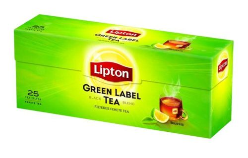 Fekete tea, 25x1,5 g, LIPTON Green label (KHK870)