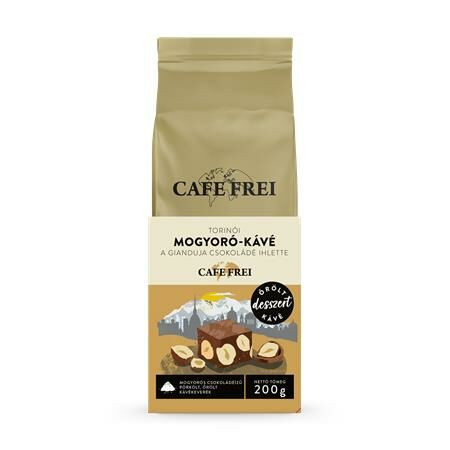 Kávé, pörkölt, őrölt, 200 g, CAFE FREI Torinói mogyorós csokoládé (KHK874)
