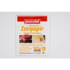   Háztartási zsírpapír, íves, 5 ív, 40x60 cm, MAZZINI (KHK896)