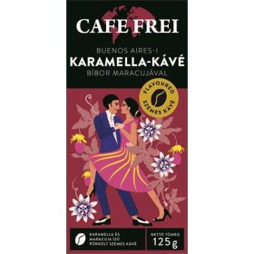   Kávé, pörkölt, szemes, 125 g, CAFE FREI Buenos Aires-i karamella bíbor maracujával (KHK920)
