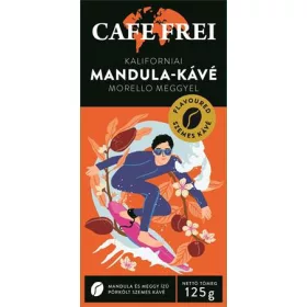   Kávé, pörkölt, szemes, 125 g, CAFE FREI Kaliforniai mandula morello meggyel (KHK921)