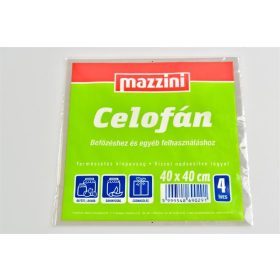 Celofán, 4 ív, 40x40 cm, MAZZINI (KHK928)