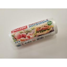   Hűtő- és uzsonnástasak, 100 db, 30x40 cm, 5 l, MAZZINI, átlátszó (KHK935)