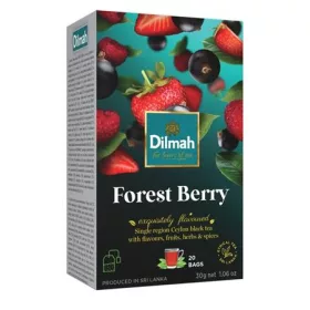 Fekete tea, 20x1,5g, DILMAH, erdei gyümölcs (KHK990)