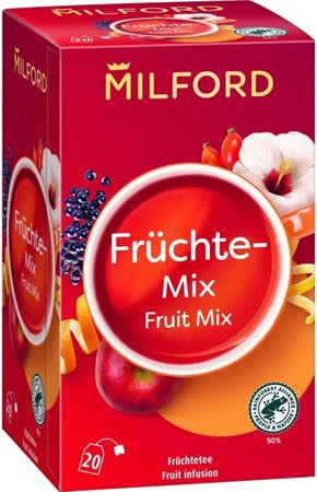 Gyümölcstea, 20x2,5 g, MILFORD Fruitmix, vegyes gyümölcs (KHK991)