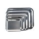 Tálca, szögletes, rozsdamentes acél, 45x35,5 cm (KHKE031)