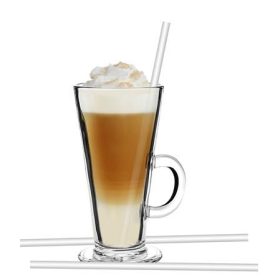 Szívószál, egyenes, lebomló, 100 db-os, 23 cm (KHKE612)