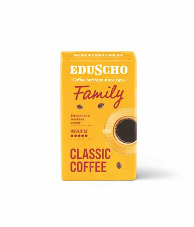 Kávé, pörkölt, őrölt, vákuumos csomagolásban, 250 g, EDUSCHO Family (KHKTCHIBO2)
