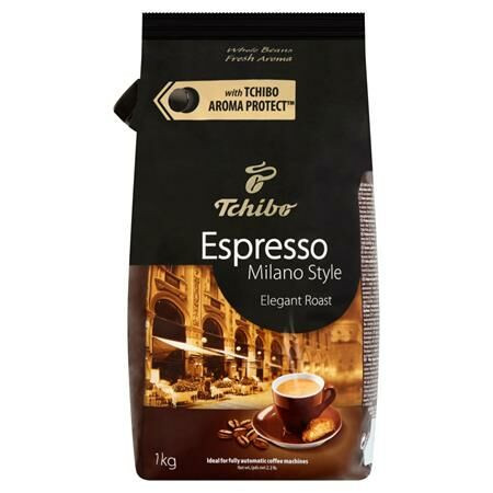 Kávé, pörkölt, szemes, 1000 g, TCHIBO Milano (KHKTCHIBO4)