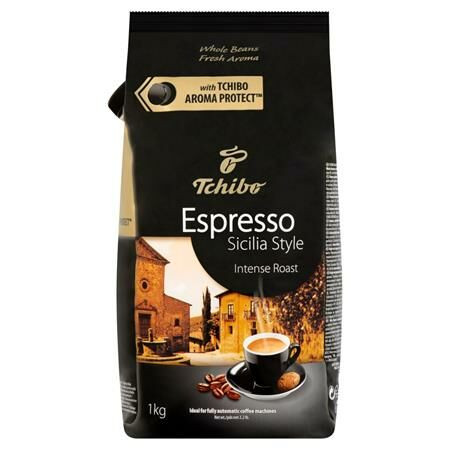 Kávé, pörkölt, szemes, 1000 g, TCHIBO Sicilia (KHKTCHIBO5)