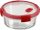 Ételtartó, kerek, üveg, 0,6 l, CURVER Smart Cook, piros (KHMU179)