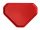 Önkiszolgáló tálca, háromszögletű, műanyag, éttermi,  piros, 47,5x34 cm (KHMU218)