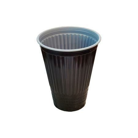 Műanyag pohár, automatába, 1,5 dl, 100 db, barna (KHMU225)