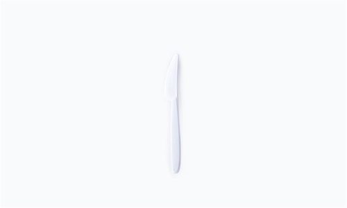 Kés, műanyag, többször használatos, 18,5 cm, 50 db Venus, fehér (KHMU229)