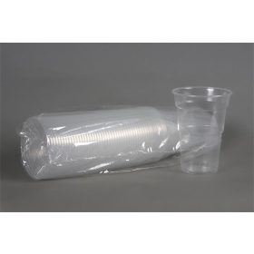 Műanyag söröspohár, 5 dl, 50 db, víztiszta (KHMU250)