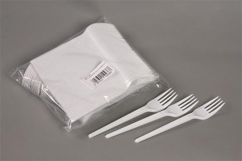 Villa, műanyag, többször használatos, 17 cm, 50 db Prima, fehér (KHMU252)