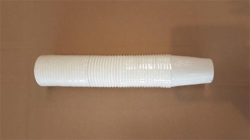 Papírpohár, 2,4 dl, 50 db, fehér (KHMU261)