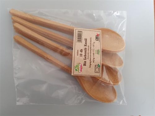 Evőkanál, PLA, lebomló, egyszer használatos, 16,5 cm, 50 db (KHMU269)