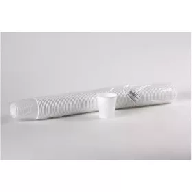 Műanyag pohár, 1 dl, 100 db, Party, fehér (KHMU287)