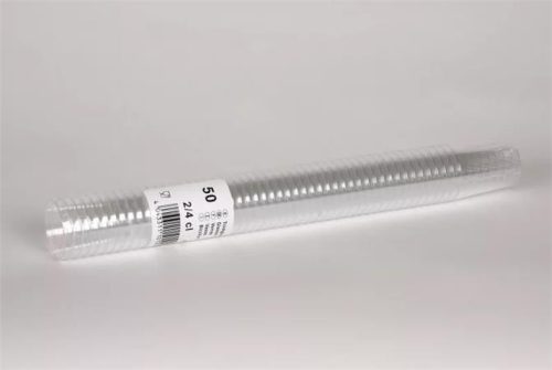 Snapszos pohár, műanyag, 2-4 cl, 50 db, Party, víztiszta (KHMU289)